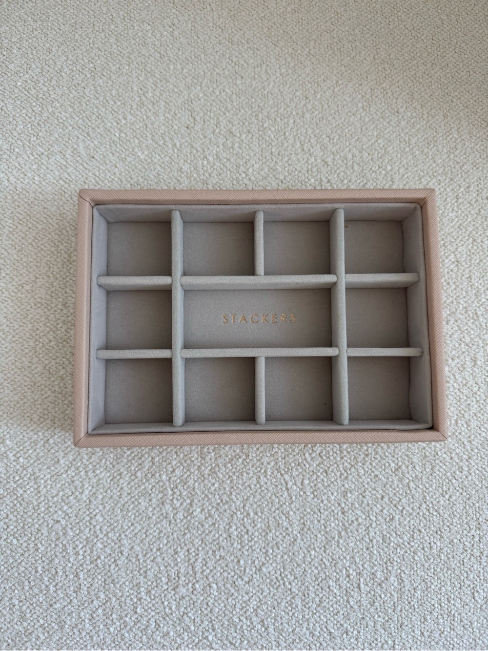 Stackers Blush Pink Jewelry Tray Organizer